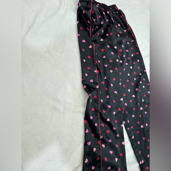 Satin Pink Hearts Victorias Secret Pijama Set - Picture 6 of 13